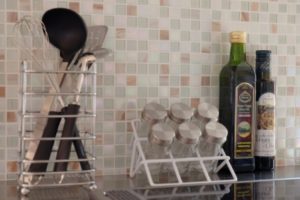 タイルのキッチン